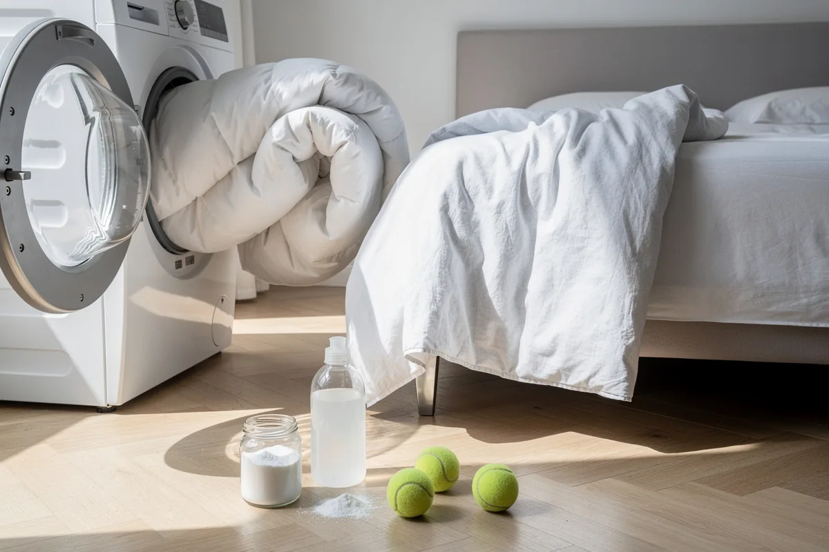 La finta “coperta pulita” che rovina il sonno: l’errore sulla lavatrice che schiaccia la tua piumone
